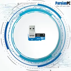 فلش مموری لکسار MICRO SDHC UHS-1 633X ظرفیت 16 گیگابایت