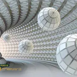 پوستر دیواری طرح انتزاعی سه بعدی-کدpd2212