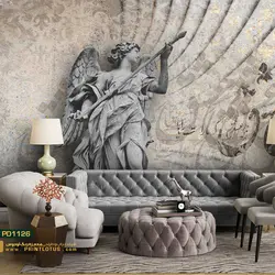 پوستر دیواری فرشته و شعر کالیگرافی-کدpd1126