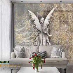 پوستر دیواری فرشته و خط تستعلیق کالیگرافی-کدpd1131