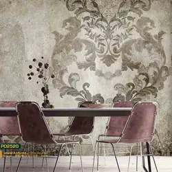 پوستر دیواری پتینه کرم قهوه ای طرح لاکچری-کدPD2520