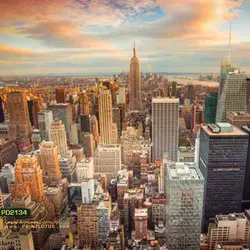 پوستر دیواری طرح برج های نیویورک-کدPD2134
