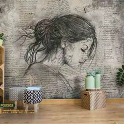 کاغذ دیواری خیاطی-کدPD2502