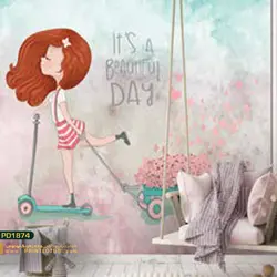 پوستر دیواری طرح کودک-کدpd1874