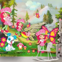 پوستر دیواری شخصیت کارتونی دختر طرح کودک-کدpd2711