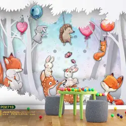 پوستر دیواری حیوانات طرح کودک-کدpd2719