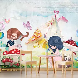 پوستر دیواری دختر طرح کودک-کدpd2710