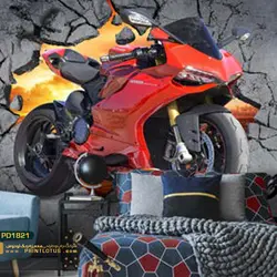 پوستر دیواری موتور سیکلت-کدpd1821