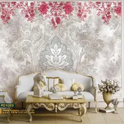 پوستر دیواری طرح پتینه مخصوص لوتوس-کدPD1023