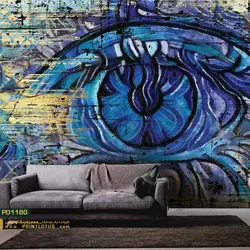 پوستر دیواری نقاشی چشم آبی نگاره-کدpd1180