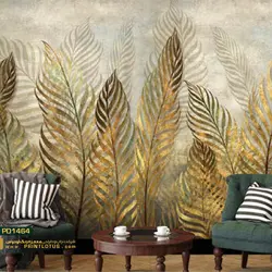 پوستر دیواری برگ طلایی نگاره-کدpd1464