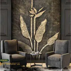 پوستر دیواری برگ طلایی نگاره-کدpd2085