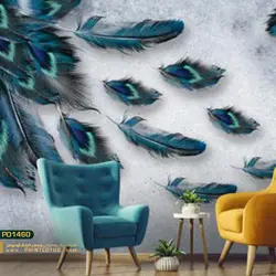 پوستر دیواری پر آبی نگاره-کدpd1460