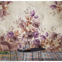 پوستر دیواری گل و برگ رنگی نگاره-کدpd2471