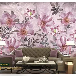پوستر دیواری گل صورتی بزرگ نگاره-کدpd2485