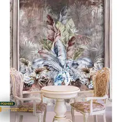 پوستر دیواری برگ رنگی سه بعدی نگاره-کدpd2493