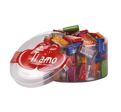 تيامو شکلات 500 گ قوطی الوان