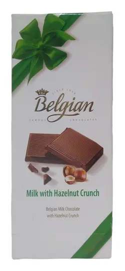 شکلات تخته ای شیر فندق رژیمی 100 گ بلژین