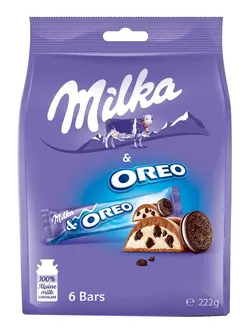 میلکا شکلات پاکتی اورئو 6 عددی 222 گ 30*1