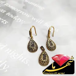 نیم ست طلا ‌روس - نیم ست طلا ‌روس کد s002 - فروش انواع بدلیجات