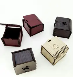 جعبه انگشتری چوبی