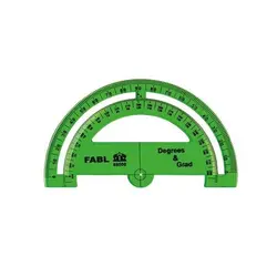 نقاله نیم دایره گرادیان و درجه 180 درجه FB505 فابل - فروشگاه اینترنتی لوازم تحریر گلزار