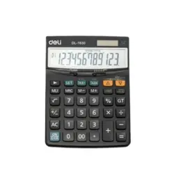 ماشین حساب رومیزی 12 رقم چک کن دار E1630 دلی - فروشگاه اینترنتی لوازم تحریر گلزار