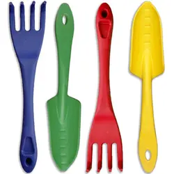 ست بیلچه و شن کش باغبانی کودک مناسب سبزی کاری