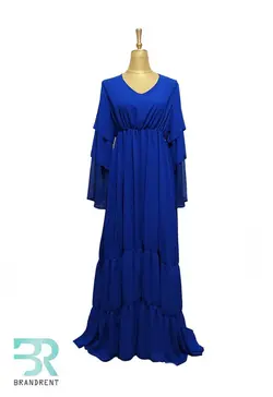 پیراهن سه دامنه چین دار