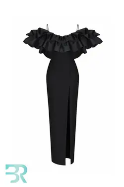 پیراهن یقه پرنسس مشکی