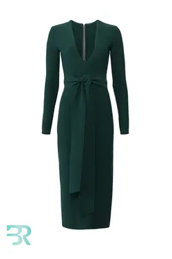 پیراهن میدی سبز