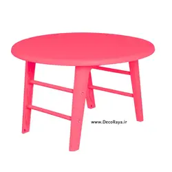 میز کودک دایره تیکا - دکورایا - میز و صندلی-مبلمان باغی-رستورانی-هتلی-کافی شاپی
