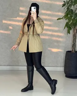 کاپشن ترکیب چرم