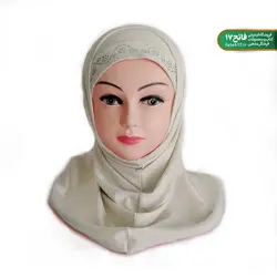 مقنعه دو تکه دخترانه نگین کد 192