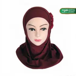 مقنعه دو تکه دخترانه شکوفه کد 187