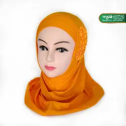 مقنعه دو تکه دخترانه شکوفه کد 189