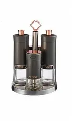 ست جا ادویه 4 پارچه نوا طوسی مدل Grizay