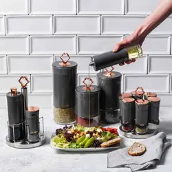 ست جا ادویه 4 پارچه نوا طوسی مدل Grizay