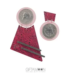 گوشواره چنگ قرمز Arghavan Rouzbeh