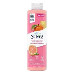 شامپو بدن لیمو صورتی و پرتقال ماندارین سینت ایوز / St .Ives Exfoliating Body Wash Pink Lemon & Mandarin Orange