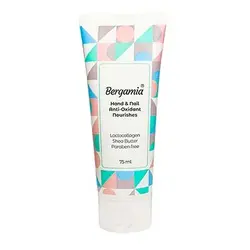 کرم دست و ناخن حاوی عصاره کلاژن شیر و شی باتر برگامیا /Bergamia Hand &amp; Nail Anti_Oxidant Nourishes