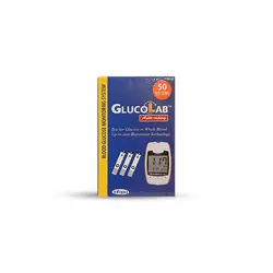 نوار تست قند خون گلوکولب GlucoLab بسته 50 عددی
