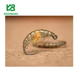 پشه فلای Watery Olive Orange Jig Scud