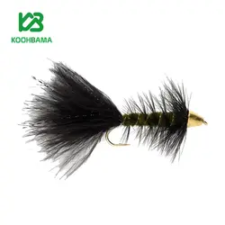 پشه فلای WOOLLY BUGGER BLACK & OLIVE (TCH) - فروشگاه کوه باما
