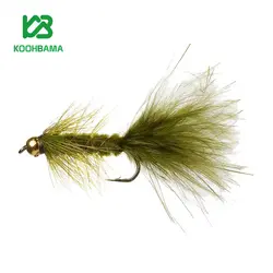 پشه فلای Olive & Green Woolly Bugger - فروشگاه کوه باما
