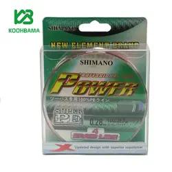 نخ ماهیگیری ابریشمی (براید) SHIMANO POWER سایز 0.28mm - فروشگاه کوه باما