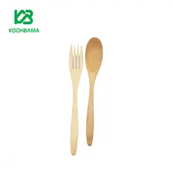 قاشق چنگال چوبی بامبو