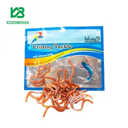 کرم خاکی مصنوعی قرمز رنگ مارک fishing tackle