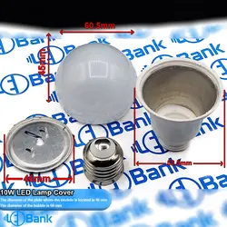 قاب لامپ حبابی 10 وات با پلیت 46 میلیمتر داخل هیت سینک پرس شده