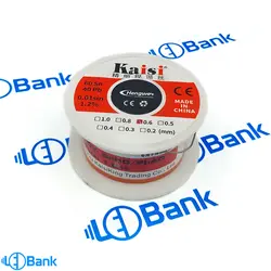 سیم لحیم 0.6 میلی متری سرب 60 / قلع 40 درصد 50 گرمی محصول Kaisi